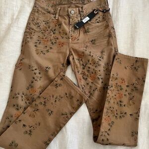 NWT Citizens of Humanity Pants Size 24 Mandy High Waist Retro Slim Roll Up